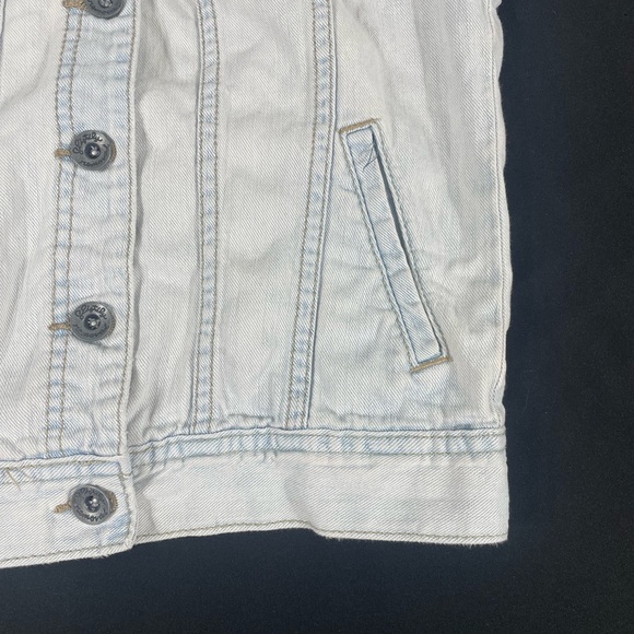 Volcom Women Blue Washed Crop Denim Vest Size XS - Picture 3 of 9